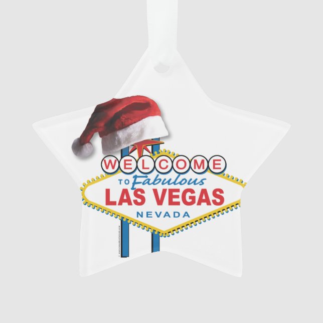 Weihnachten Willkommen im Zeichen von Las Vegas Ornament (Vorderseite)