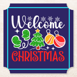 Weihnachten Willkommen Untersetzer