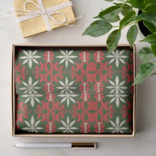 Weihnachten/Winter/altmodisches Grün Seidenpapier