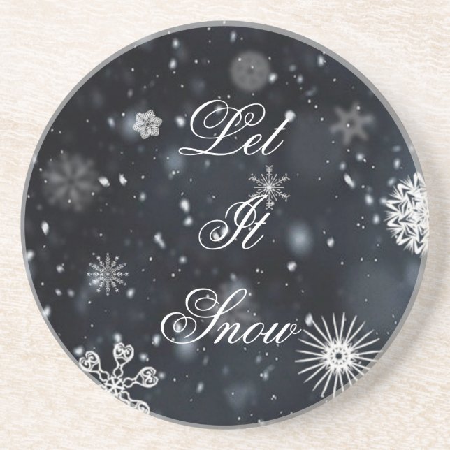 Weihnachten/Winter Getränkeuntersetzer (Vorne)