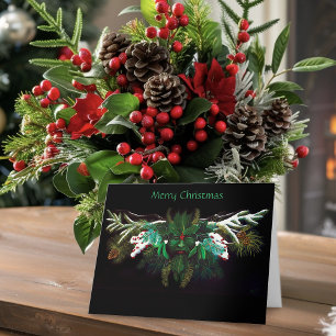 Weihnachten Winter Green Man Karte