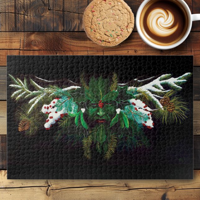 Weihnachten Winter Green Man Puzzle (Von Creator hochgeladen)