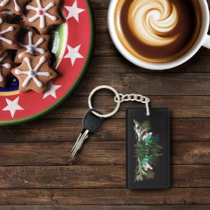 Weihnachten Winter Green Man Schlüsselanhänger