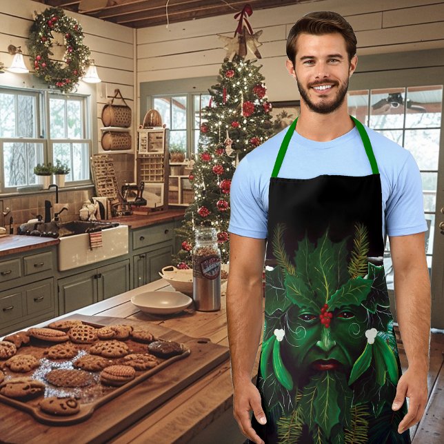 Weihnachten Winter Green Man Schürze (Von Creator hochgeladen)