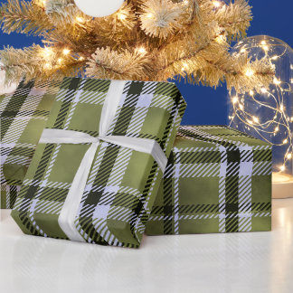 Weihnachten Winter Grün Buffalo Karo Ferien Geschenkpapier