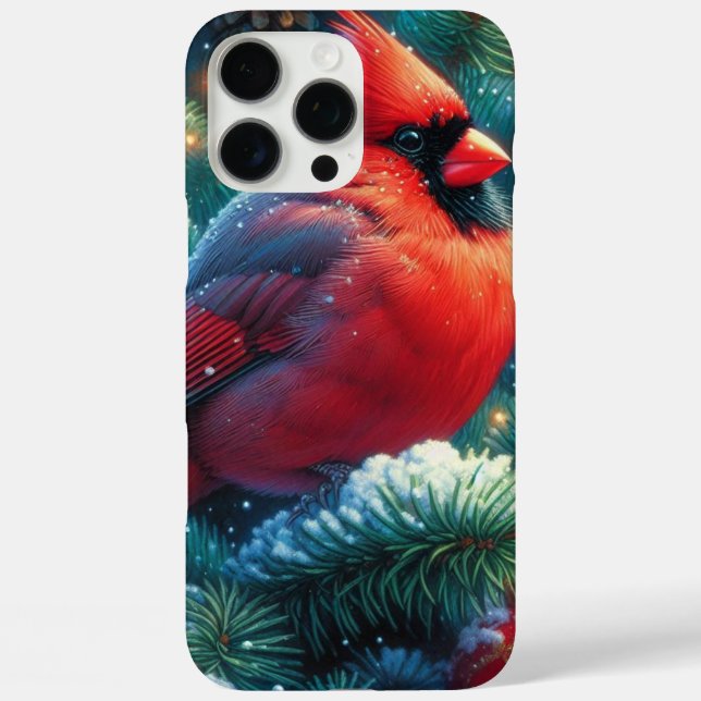 Weihnachten/Winter Kardinal Case-Mate iPhone Hülle (Rückseite)