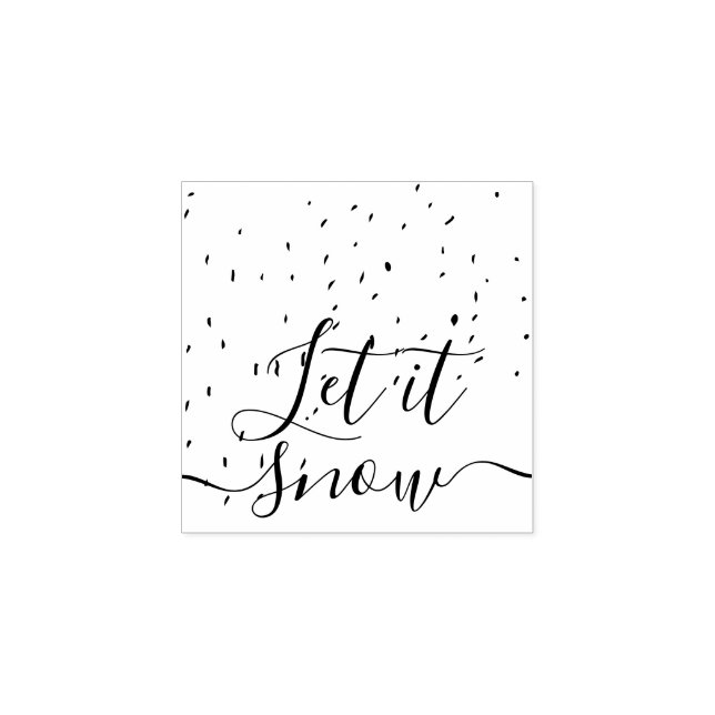 Weihnachten Winter Lass es schneien Gummistempel (Prägung)