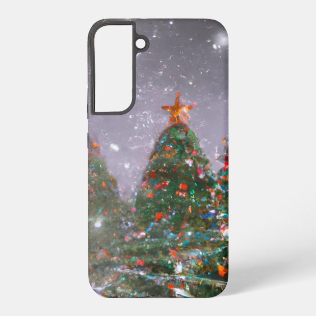 Weihnachten/Winter Samsung Galaxy Hülle (Rückseite)