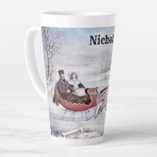 Weihnachten, Winter, Schlittenpferd Milchtasse