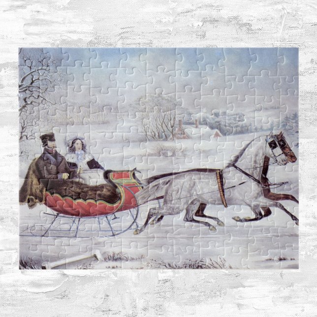 Weihnachten, Winter, Schlittenpferd Puzzle (Von Creator hochgeladen)