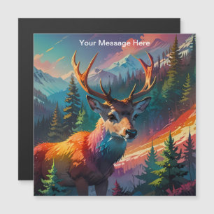 Weihnachten Winterwunderland Festtagszeit Magnetkarte