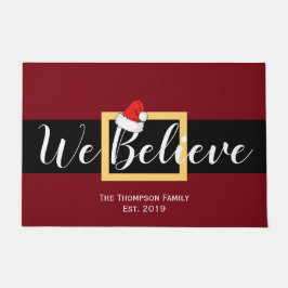 Weihnachten Wir glauben Fußmatte