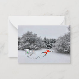 Weihnachten wird als Notecard abgesagt Mitteilungskarte