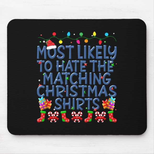 Weihnachten wird am ehesten passende Weihnachten v Mousepad (Vorne)
