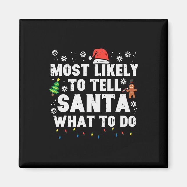 Weihnachten wird dem Weihnachtsmann wahrscheinlich Magnet (Vorne)