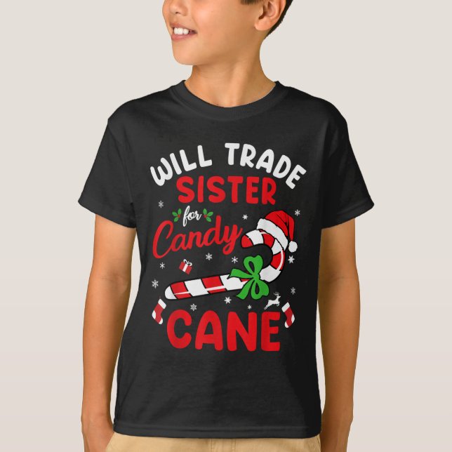 Weihnachten wird Handelsminister Candy Cane Xmas F T-Shirt (Vorderseite)