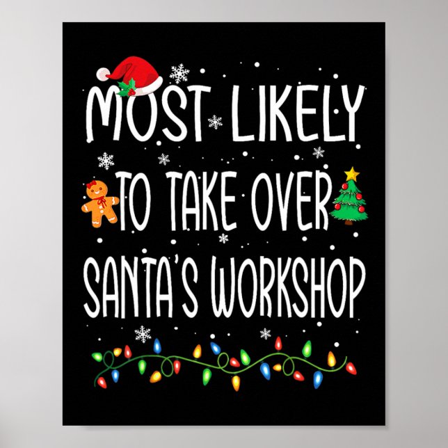 Weihnachten wird höchstwahrscheinlich die Arbeit d Poster (Vorne)