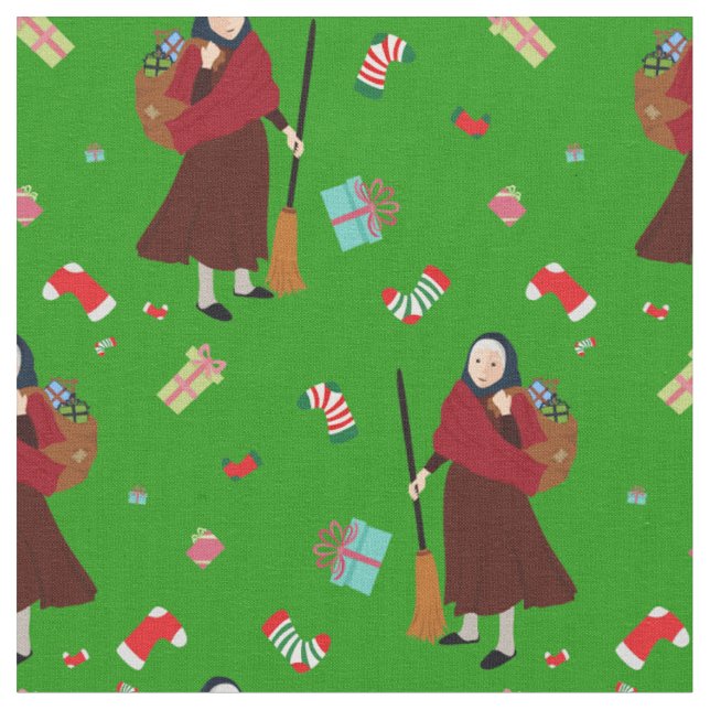 Weihnachten Witz Befana Stoff (Nahaufnahme)