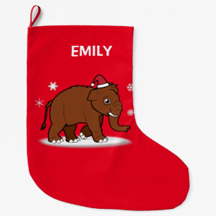 Weihnachten Wooly kundengerechtes Mammut2-Sided Großer Weihnachtsstrumpf