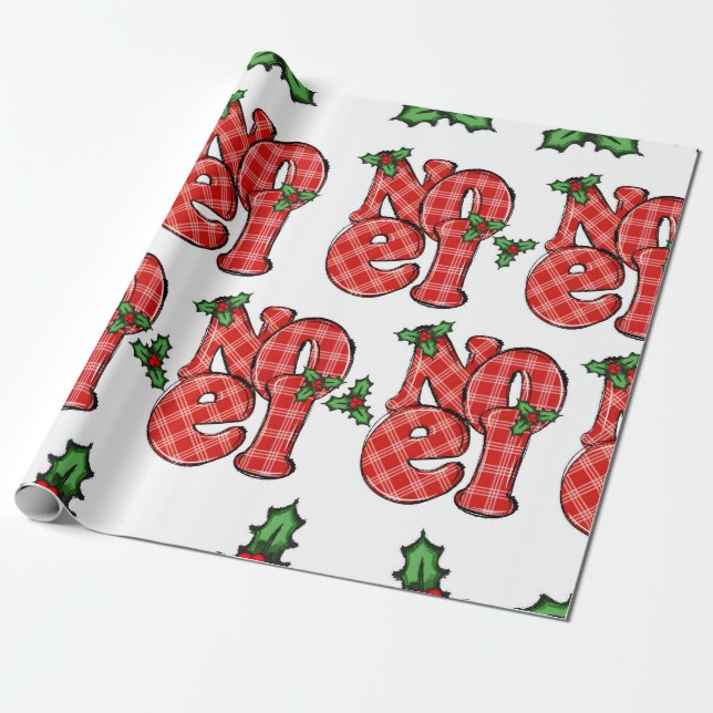 Weihnachten Wrapping Paper Geschenkpapier (Ungerollt)