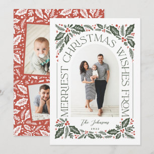 Weihnachten wünscht Arch mit 3 Foto Collage