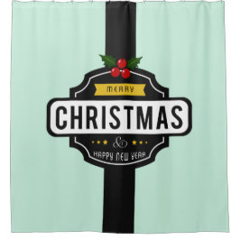 Weihnachten wünscht Duschvorhang