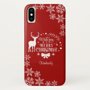 Weihnachten wünscht Ihnen ein MERRY CHRISTMAS Mono Case-Mate iPhone Hülle