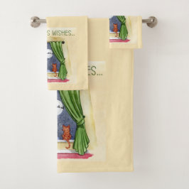 Weihnachten wünscht Niedliches Kind & Kitchen Weih Badhandtuch Set