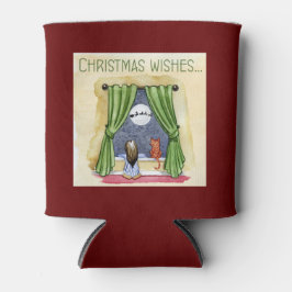 Weihnachten wünscht Niedliches Kind & Kitchen Weih Dosenkühler