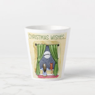 Weihnachten wünscht Niedliches Kind & Kitchen Weih Milchtasse