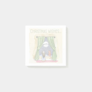 Weihnachten wünscht Niedliches Kind & Kitchen Weih Post-it Klebezettel