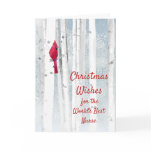 Weihnachten wünscht Roter Kardinal für Krankenschw