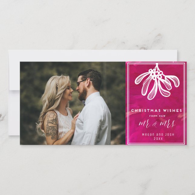 Weihnachten wünscht sich aus dem neuen Mr. und Mrs (Vorderseite)