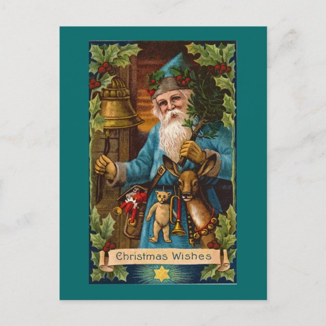 Weihnachten wünscht Vintagen Urlaub (Vorderseite)