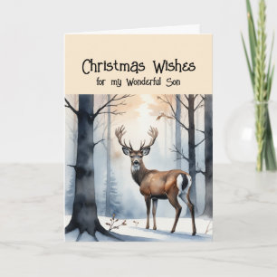 Weihnachten wünscht wunderbarer Son Stag Deer