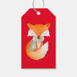 Weihnachten wurde mit einem Fox-Kunstgeschenk vers Geschenkanhänger