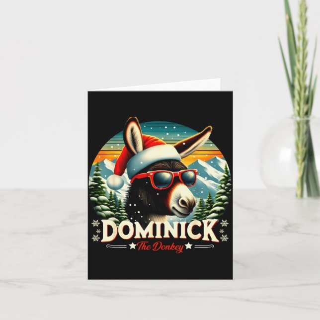 Weihnachten Xmas Dominick Die Weihnachtsfreude  Karte (Vorderseite)