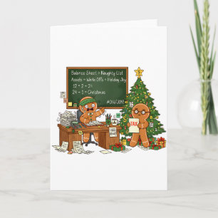 Weihnachten Xmas Stimmung Buchhalter Buchhaltung L Karte