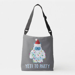Weihnachten Yeti zu Party T - Shirt Niedlich Yeti  Tragetaschen Mit Langen Trägern