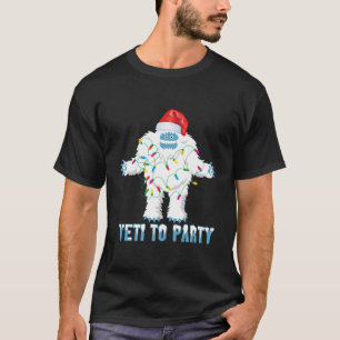 Weihnachten Yeti zum Party Niedlichen Yeti zu Weih T-Shirt