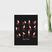Weihnachten Yoga Pose Santa Namaste Namasleigh