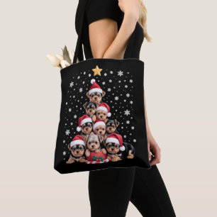 Weihnachten Yorkie Hunde Liebhaber Baum Xmas Haust