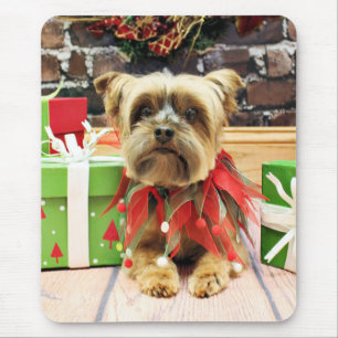 Weihnachten - Yorkie - Riley Mousepad