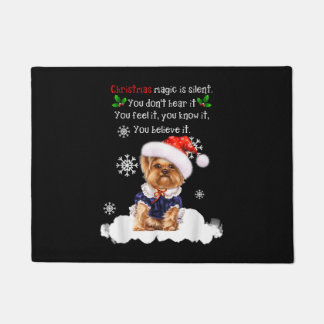 Weihnachten Yorkshire Terrier Funny Yorkie Welpe Fußmatte