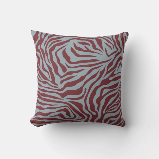Weihnachten Zebra Muster Festival Animal Print Kissen (Vorderseite)