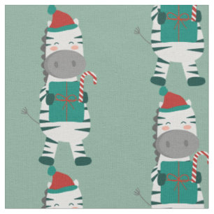 Weihnachten zebra santa Claus hässlichen Weihnacht Stoff