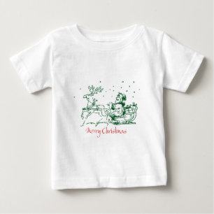 Weihnachten zeichne auf T - Shirt