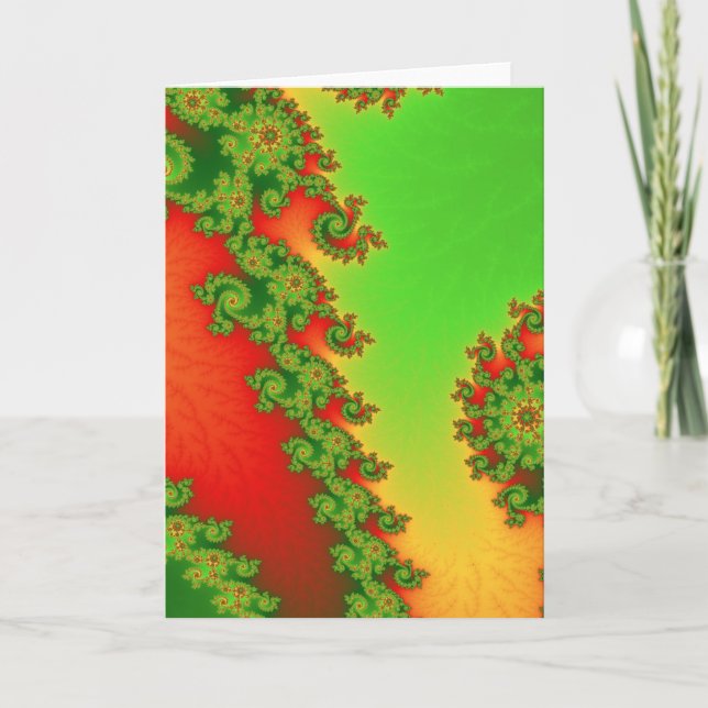 Weihnachten zeichnet Gruß-Karte (Vorderseite)