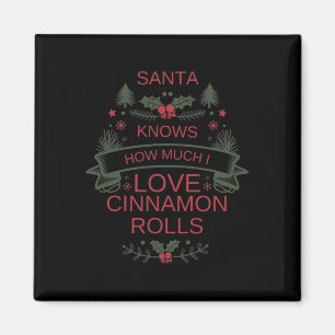 Weihnachten Zimtrollen Liebhaber Shirt Für Komfort Magnet