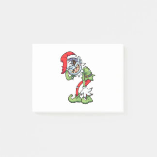 Weihnachten-Zombie-Elch mit bösen Lächeln Post-it Klebezettel